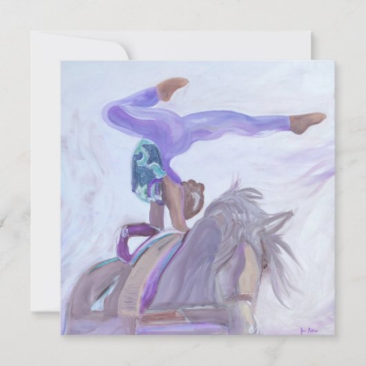 馬の跳躍 招待状 (正面)