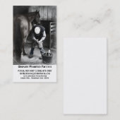 馬の蹄鉄工サービス-ひづめのトリムおよび靴 名刺 (正面/裏面)