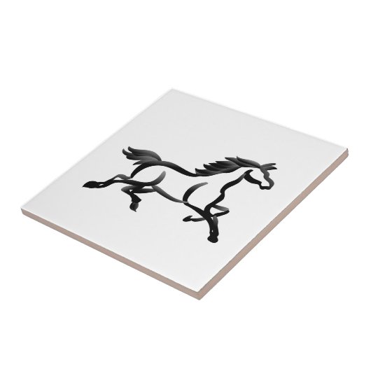 馬の輪郭 タイル (側面)