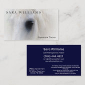 馬の農場の乗馬のトレーナーの乗馬 名刺 (正面/裏面)