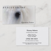 馬の農場の乗馬のトレーナーの乗馬 名刺 (正面/裏面)