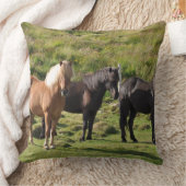 馬の農場牧場乗車は西部のウマ科のなペットを遊ばします クッション (ブランケット)