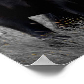 馬の選択カラーのミニマル写真芸術 ポスター (角)