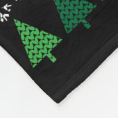 馬の醜いクリスマスセーター野生生物シリーズ フリースブランケット (角)