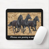 馬の野生のマウスパッド マウスパッド (マウス)