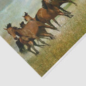 馬の野生のヴィンテージ絵画のデコペ 薄葉紙 (詳細)