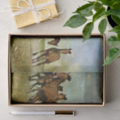 馬の野生のヴィンテージ絵画のデコペ 薄葉紙 (ギフト)