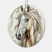 馬の野生の飼い慣らし時代の無いコレクション セラミックオーナメント (左)