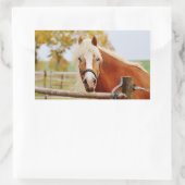 馬の門 長方形シール (バッグ)