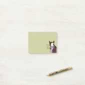 馬の間抜け漫画「馬を欲しのまわりにい」 ポストイット (デスク上)