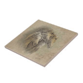 馬の陶芸瓦 タイル (側面)