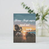 馬の隣人が適用されない ポストカード (スタンド正面)