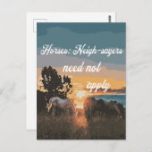 馬の隣人が適用されない ポストカード (正面/裏面)