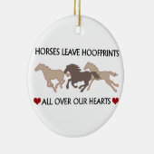 馬の離れ足跡 セラミックオーナメント (右)