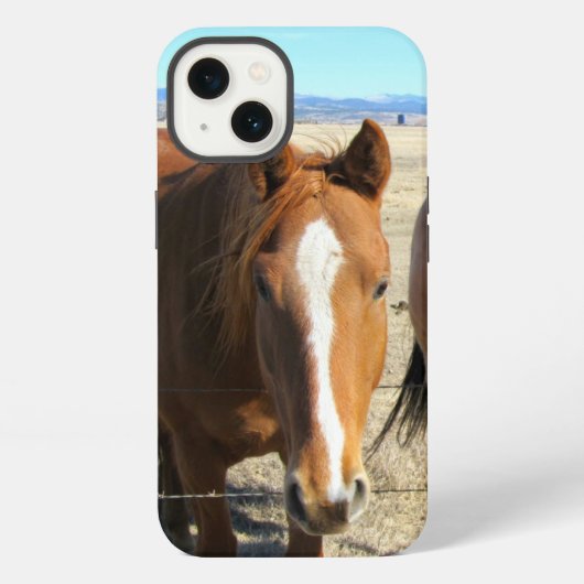 馬の電話ケース iPhoneケース (裏面)