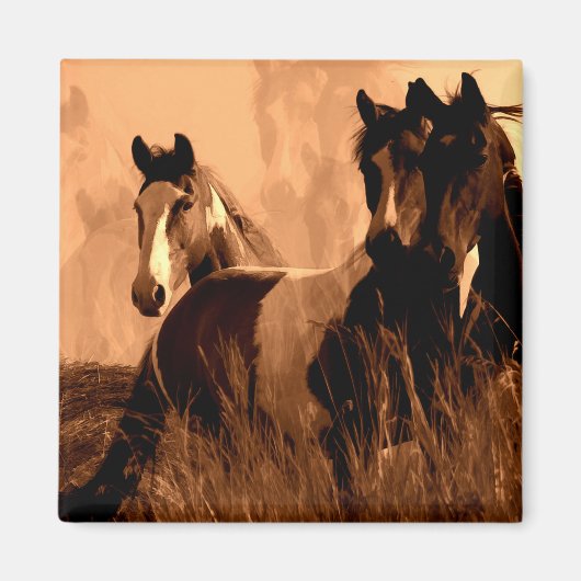 馬の霊 マグネット (正面)