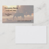 馬の霧の日の出 名刺 (正面/裏面)