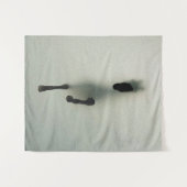 馬の霧を突破 – 抽象芸術アート タペストリー (正面(横))