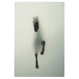 馬の霧を突破 – 抽象芸術アート メタルプリント