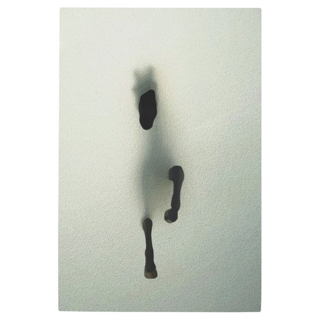 馬の霧を突破 – 抽象芸術アート メタルプリント (正面)