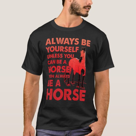 馬の面白フレーズ 馬2 Tシャツ (正面)