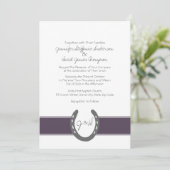 馬の靴模様 招待状 (スタンド正面)