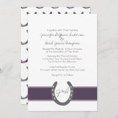 馬の靴模様 招待状 (正面/裏面)