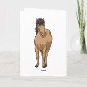 馬の音楽ヘッドホン カード (裏面)