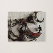 馬の頬の部分は人間の形でかみました ジグソーパズル (横)