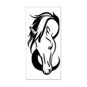 馬の頭のアートスタンプ ラバースタンプ (インプリント)