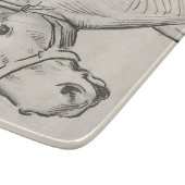 馬の頭（Alfred Dehodencq著） カッティングボード (角)