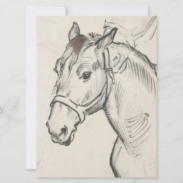 馬の頭（Alfred Dehodencq著） カード