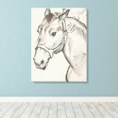 馬の頭（Alfred Dehodencq著） キャンバスプリント (インサイチュ (ウッドフロア))