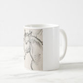 馬の頭（Alfred Dehodencq著） コーヒーマグカップ (正面右)