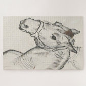 馬の頭（Alfred Dehodencq著） ジグソーパズル (横)