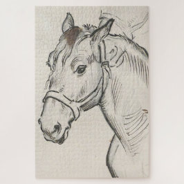 馬の頭（Alfred Dehodencq著） ジグソーパズル