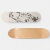 馬の頭（Alfred Dehodencq著） スケートボード (横)