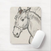 馬の頭（Alfred Dehodencq著） マウスパッド (マウス)
