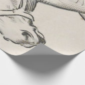 馬の頭（Alfred Dehodencq著） ラッピングペーパー (角)