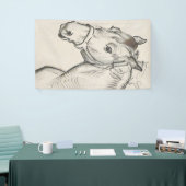 馬の頭（Alfred Dehodencq著） 横断幕 (トレードショー)