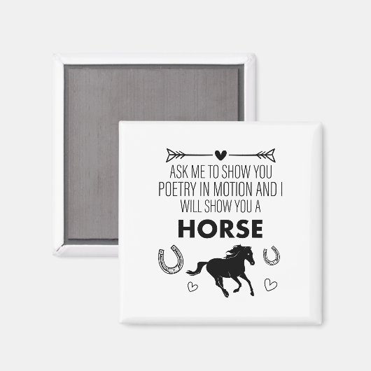 馬の頼馬乗りのバルタンを見せるために マグネット (正面/裏面)