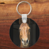 馬の顔写真 キーホルダー (正面)