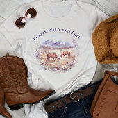 馬の風景 マイルストーン 誕生日 Tシャツ