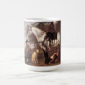 馬の風景Aelbert Cuyp コーヒーマグカップ (中央)