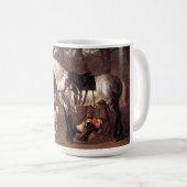 馬の風景Aelbert Cuyp コーヒーマグカップ (正面右)