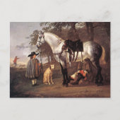 馬の風景Aelbert Cuyp ポストカード (正面)