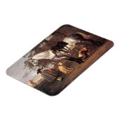 馬の風景Aelbert Cuyp マグネット (左側)