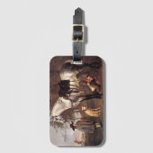 馬の風景Aelbert Cuyp ラゲッジタグ (正面縦)