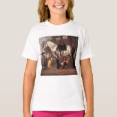 馬の風景Aelbert Cuyp Tシャツ (正面)