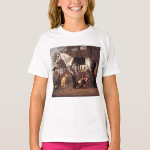 馬の風景Aelbert Cuyp Tシャツ